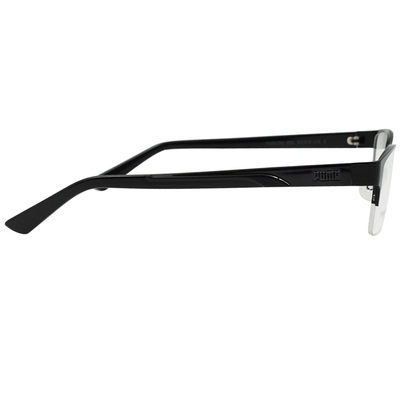 PUMA l 個性犀利長方半框眼鏡 俐落黑