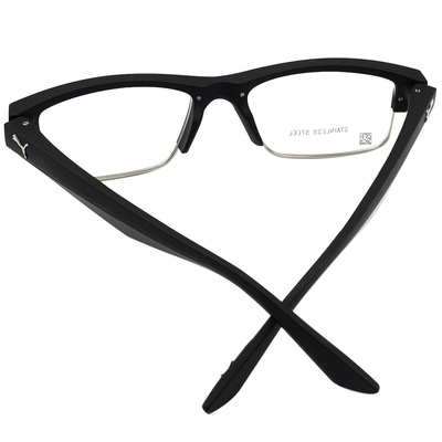 PUMA l 文質彬彬眉框眼鏡 知性黑