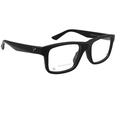 PUMA l 神士品格長方寬眼鏡 騎士黑