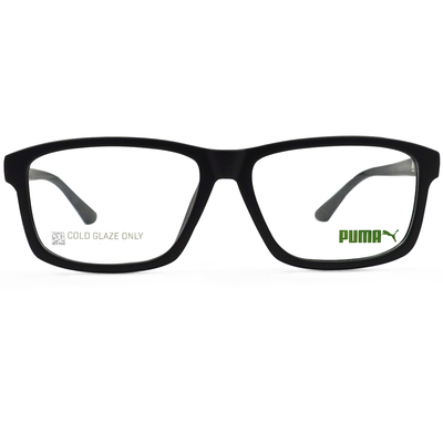 PUMA l 經典簡約方框眼鏡 霧面黑