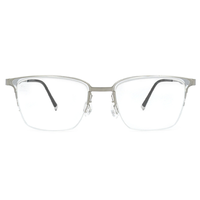 極‧舒適3.0系列 l 成穩眉框眼鏡 | 神士銀