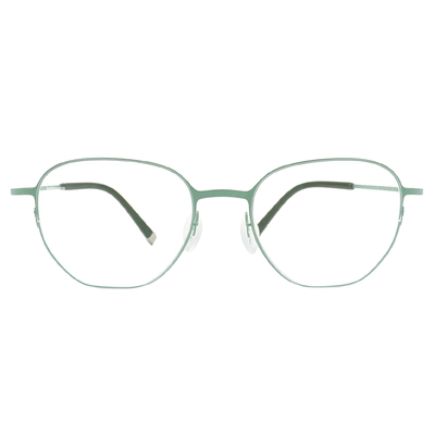 極‧舒適3.0系列 l 極彈大膽多邊圓框眼鏡 | 草原綠