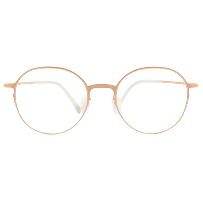 極‧舒適3.0系列 l 極彈馬卡龍色圓框眼鏡 | 杏桃橙