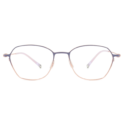 極‧舒適3.0系列 l 青春多邊框眼鏡 l 漸層粉藍