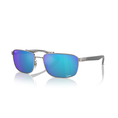 Ray Ban l 陽光活潑方框太陽眼鏡 | 流光銀