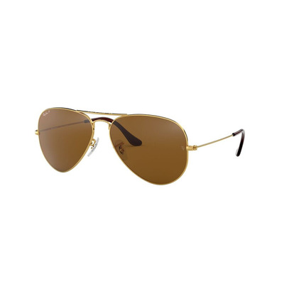 Ray Ban l 自信大膽雙槓多邊框太陽眼鏡｜復古金