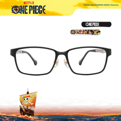 ONE PIECE |草帽海賊團-懸賞令 長方框眼鏡|精彩黑