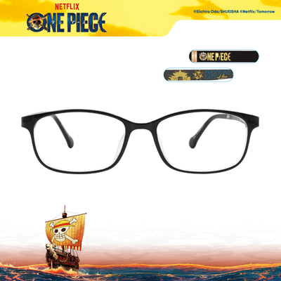 ONE PIECE | 香吉士-「芭拉蒂」副廚長方框眼鏡 | 冰透黑