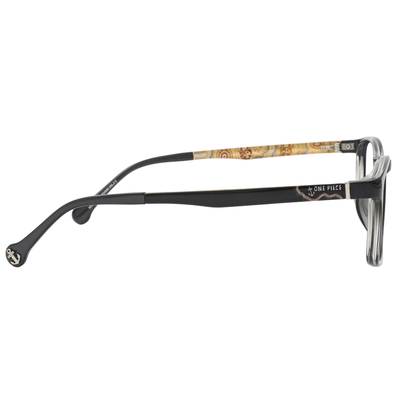 ONE PIECE |梅利號-航海地圖 長方框眼鏡|墨羽黑