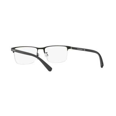 EMPORIO ARMANI |神士保護者長方框眼鏡 |明亮黑