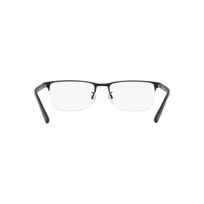 EMPORIO ARMANI |神士保護者長方框眼鏡 |明亮黑