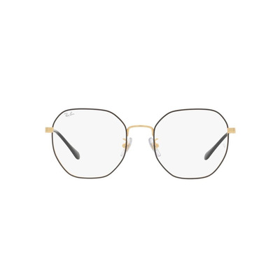 Ray Ban |簡易輕巧多邊細框眼鏡 |別緻黑金