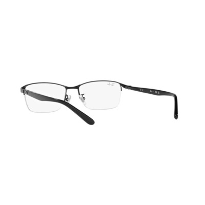Ray Ban |科技細邊長方框眼鏡 |格調黑