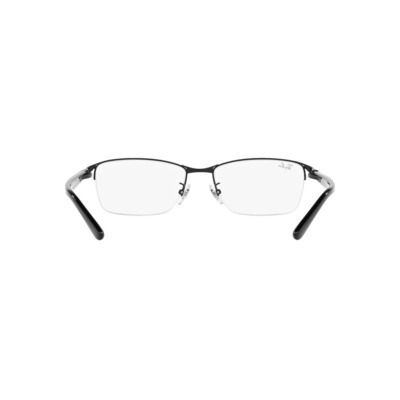 Ray Ban |科技細邊長方框眼鏡 |格調黑
