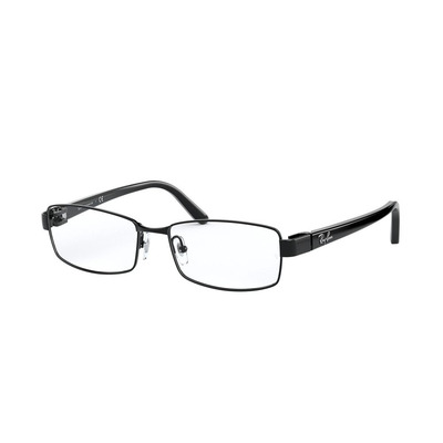 Ray Ban |知識寶藏長方框眼鏡 |光澤黑