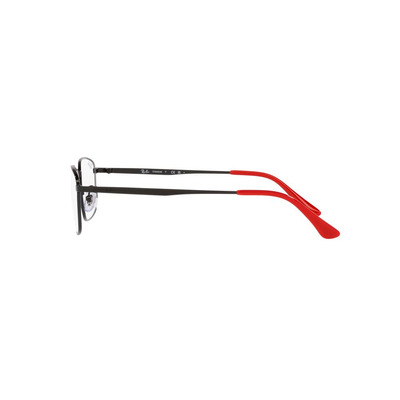 Ray Ban |精心長方框眼鏡 |黑X紅