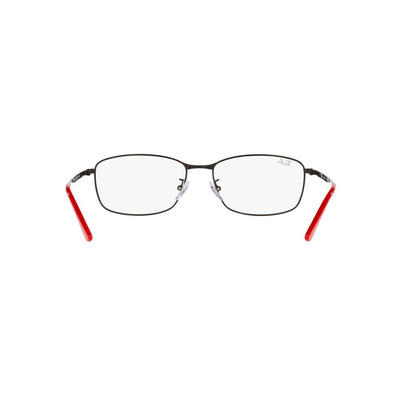 Ray Ban |精心長方框眼鏡 |黑X紅