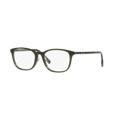BURBERRY |精緻格紋方框眼鏡 |透綠