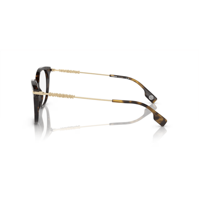 BURBERRY |獨特標誌圓框眼鏡 |現代玳瑁
