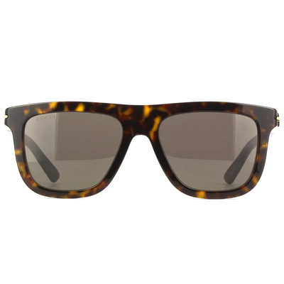 GUCCI | 摩登時尚方框太陽眼鏡 |玳瑁金