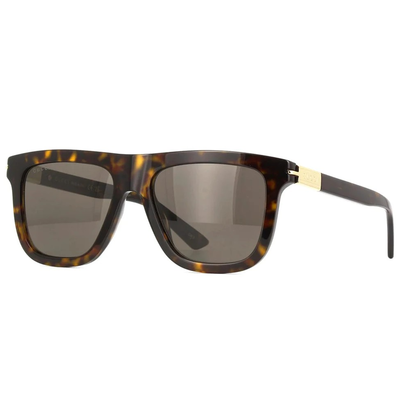 GUCCI | 摩登時尚方框太陽眼鏡 |玳瑁金