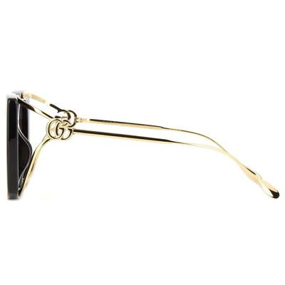 GUCCI | 精緻古典粗黑蝴蝶型太陽眼鏡 |古典黑金