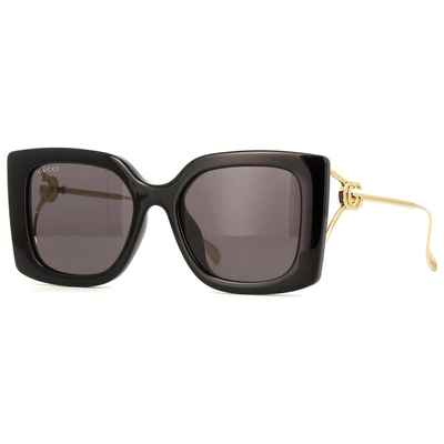 GUCCI | 精緻古典粗黑蝴蝶型太陽眼鏡 |古典黑金