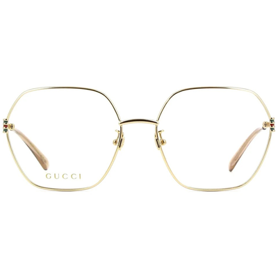 GUCCI | 華麗故事多邊框眼鏡 |夢幻玫瑰金