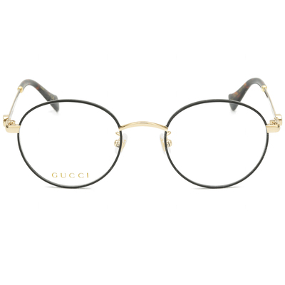 GUCCI | 智慧品格圓框眼鏡 |黑金/玳瑁