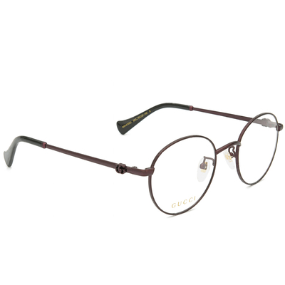 GUCCI | 智慧品格圓框眼鏡 |巧克棕/黑