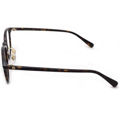 GUCCI | 細邊工藝風波士頓框眼鏡 |玳瑁棕