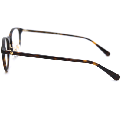 GUCCI | 細邊工藝風波士頓框眼鏡 |玳瑁棕