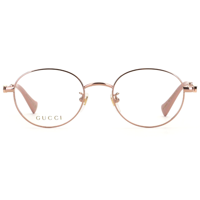 GUCCI | 夢幻城堡圓框眼鏡 |櫻花粉金