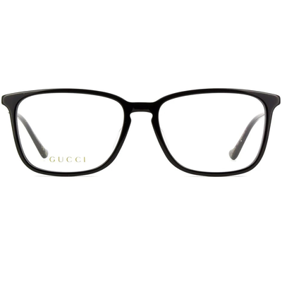 GUCCI | 沉著冷靜方框眼鏡 | 黑/金
