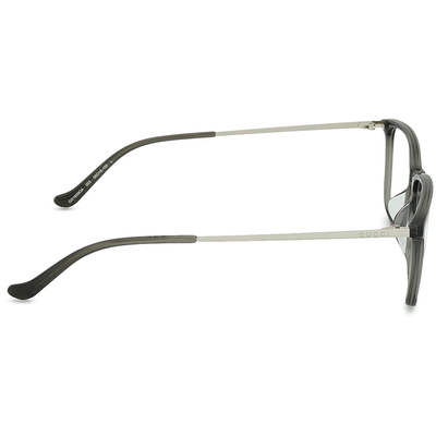 GUCCI | 沉著冷靜方框眼鏡 | 透灰/銀