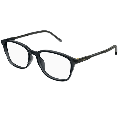 GUCCI | 休閒自然方框細邊眼鏡 |炭晶灰