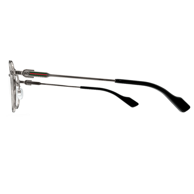 GUCCI | 古典文藝圓框眼鏡 | 黑/銀