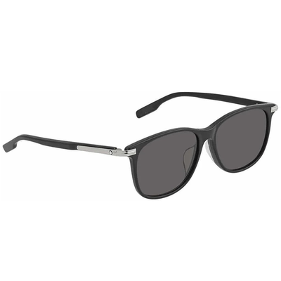 MONTBLANC | 紳士標記方框太陽眼鏡 | 品格黑灰