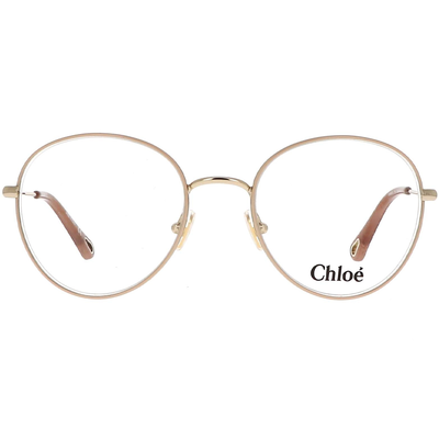 CHLOE | 氣質優雅圓框眼鏡 | 玫瑰粉金