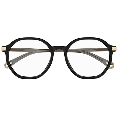 CHLOE | 金工匠藝多邊框眼鏡 | 文青黑/灰金