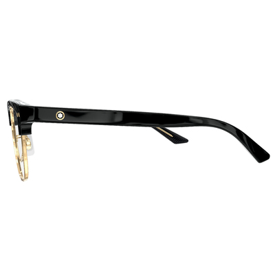 MONTBLANC | 巔峰金影眉框眼鏡 | 高雅黑金