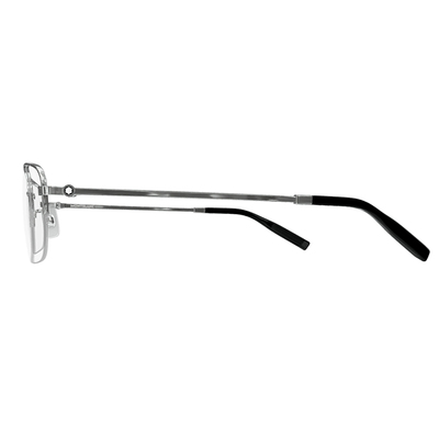 MONTBLANC | 月影銀河長方框眼鏡 | 晶透銀