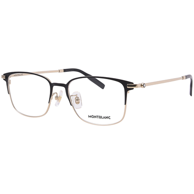 MONTBLANC | 藝術寂語長方框眼鏡 |漸層黑金