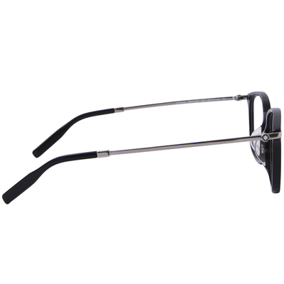 MONTBLANC | 靜享時光長方框眼鏡 | 光映黑銀