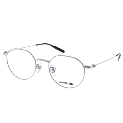 MONTBLANC | 輕文藝風多邊框眼鏡 | 靜謐銀