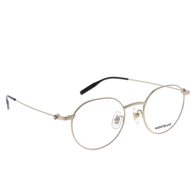 MONTBLANC | 輕文藝風多邊框眼鏡 | 靜謐金