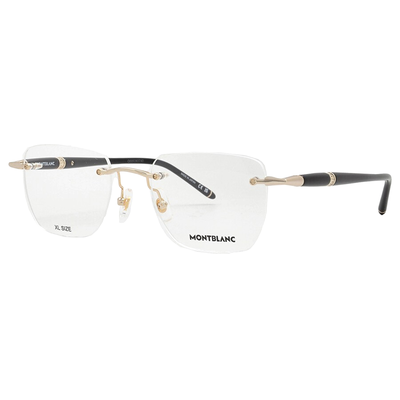MONTBLANC | 金心詩語長方框眼鏡 | 優雅黑金