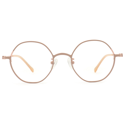 FORECO | 簡約明亮多邊框眼鏡 | 棉花糖粉 