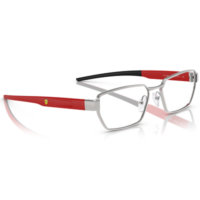 Ferrari法拉利 | 流光疾馳長方框眼鏡 |  流光銀x紅