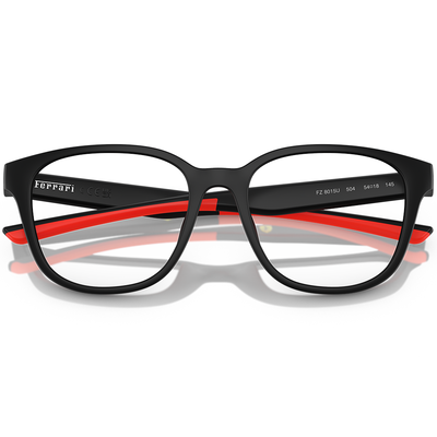Ferrari法拉利 | 現代前衛大方框眼鏡 | 霧質黑x紅